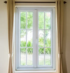 wash your windows; clear windows in a home letting light inside
