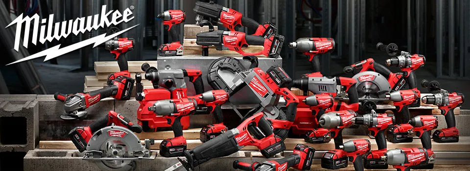 Wide collection of Milwaukee power tools