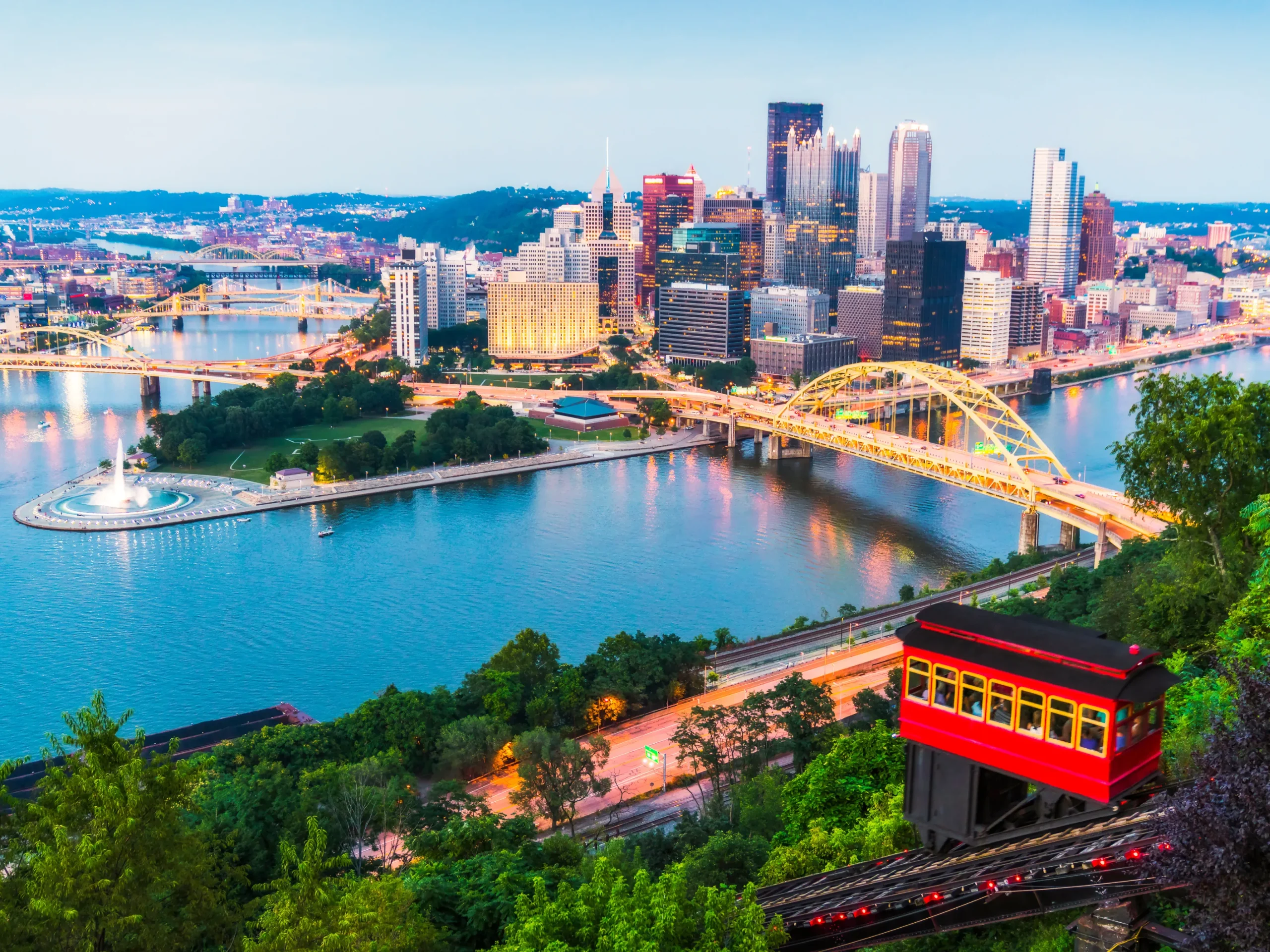 Pittsburgh from the view of Mt. Washington